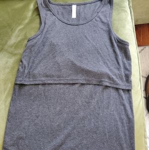 Latched Mama ribbed nursing tank